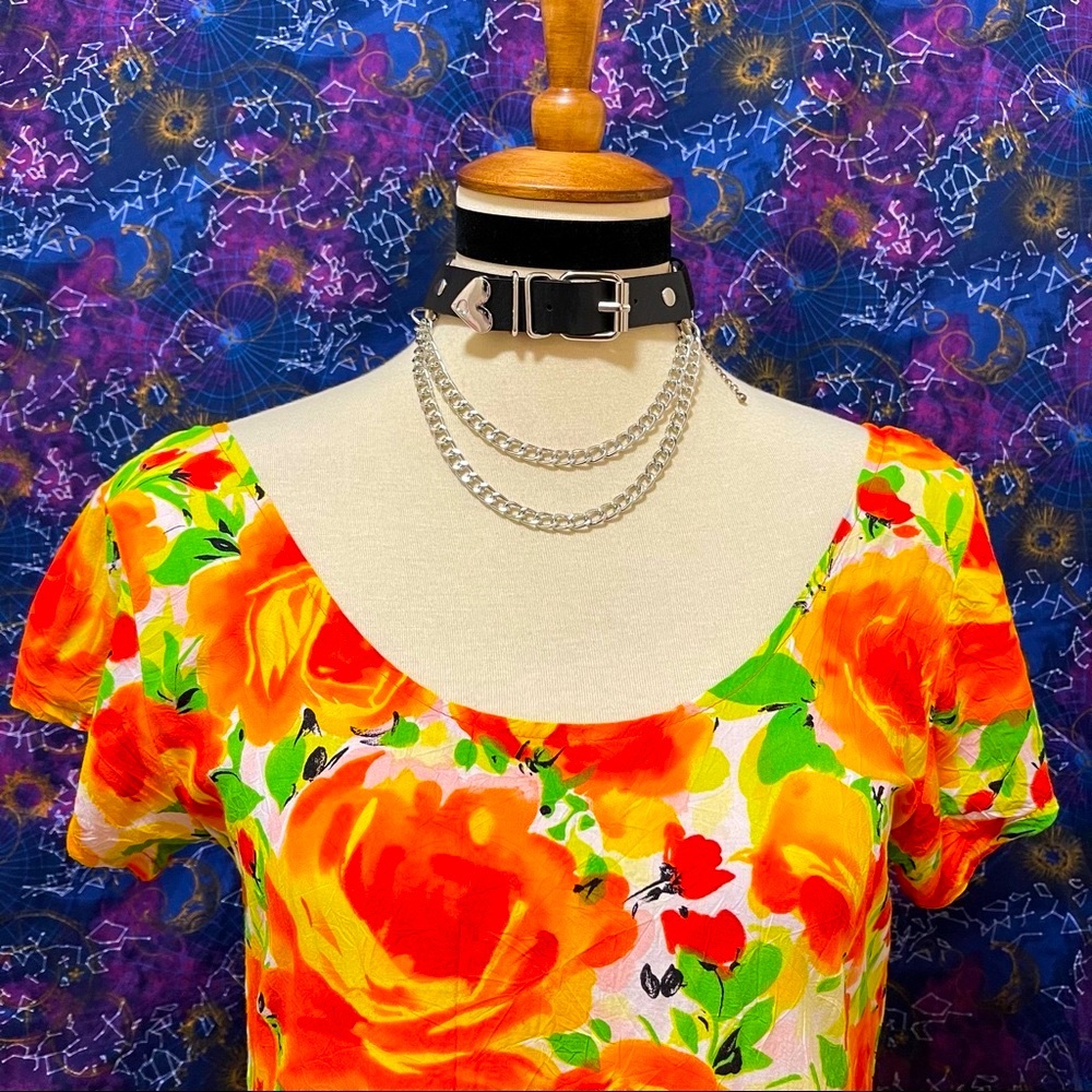 🌈 Stunning Vintage patchwork art dress